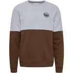 Reduzierte Graue Color Blocking Rundhals-Ausschnitt Herrensweatshirts Größe XL 