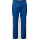 Marineblaue Unifarbene Blend Bundfaltenhosen aus Baumwolle für Herren Größe XL 