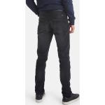Schwarze Bestickte Blend Slim Fit Jeans aus Baumwolle für Herren 