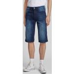 Marineblaue Blend Jeans-Shorts mit Reißverschluss aus Baumwolle für Herren Größe L für den für den Sommer 