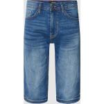 Dunkelblaue Blend Jeans-Shorts mit Reißverschluss aus Baumwolle für Herren Größe XXL für den für den Sommer 