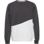 Graue Color Blocking Langärmelige Blend Rundhals-Ausschnitt Herrensweatshirts mit Kapuze Größe XXL für den für den Herbst 