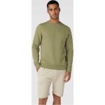 Olivgrüne Unifarbene Blend Herrensweatshirts aus Baumwollmischung Größe M 