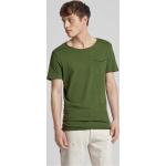 Dunkelgrüne Blend Shirts mit Tasche aus Baumwolle für Herren Größe XL 