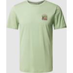 Hellgrüne Blend T-Shirts aus Baumwolle für Herren Größe S 