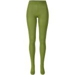 Grüne Bio Nachhaltige Blickdichte Strumpfhosen aus Baumwolle für Damen Größe 39 