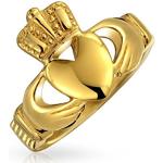 Bling Jewelry Edelstahlringe vergoldet aus Edelstahl für Herren zum Vatertag 
