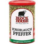 Block House Knoblauch Pfeffer, Gewürzmischung für Fleisch, Fisch und Gemüse in Restaurantqualität, 200g Dose mit Streuaufsatz