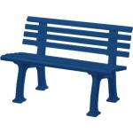 Blaue BLOME 2-Sitzer-Gartenbänke aus Kunststoff Breite 0-50cm, Höhe 0-50cm, Tiefe 0-50cm 2 Personen 
