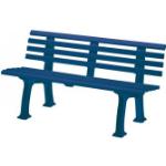Blaue BLOME 3-Sitzer Gartenbänke aus Kunststoff Breite 0-50cm, Höhe 0-50cm, Tiefe 0-50cm 3 Personen 