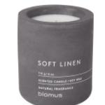 Blomus Duftkerzen Fraga, S, Soft Linen, 65653, Beton, Magnet, 8 x 6,5 cm, 114g