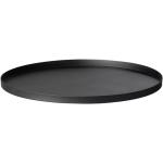 Schwarze Runde Runde Tabletts 30 cm 