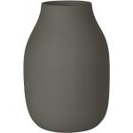 Dunkelgraue Moderne 15 cm Blomus Runde Vasen & Blumenvasen 15 cm aus Keramik 