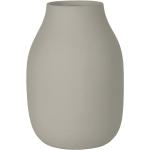 Hellgraue Moderne 15 cm Blomus Vasen & Blumenvasen 15 cm aus Keramik 