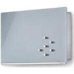 blomus -VELIO- Schlüsselkasten / Glasmagnettafel in trendigem Grau, hochwertige Verarbeitung, 7 Schlüsselhaken, magnetischer Verschluss, moderne Schlüsselbox (B / H / T: 30 x 20 x 5 cm, Grau, 65365)