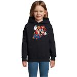 Blondie & Brownie Hoodie »Kinder Jungen & Mädchen Super Mario 3 Fligh Nintendo Logo Print« mit Kapuze, blau, Navyblau