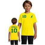 Blondie & Brownie T-Shirt »Kinder Australien Sport Trikot Fußball Weltmeister Meister WM«, gelb