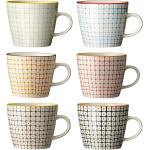 Bloomingville Carla Kaffeetassen-Sets aus Keramik mikrowellengeeignet 6-teilig 6 Personen 