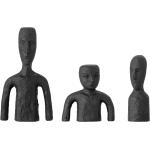 Schwarze Moderne Bloomingville Skulpturen & Dekofiguren 3-teilig 