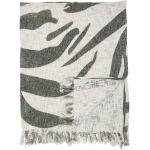 Grüne Animal-Print Bloomingville Kuscheldecken & Wohndecken mit Tiermotiv aus Textil 130x160 
