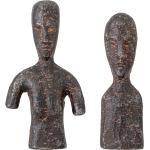 Braune Antike Bloomingville Skulpturen & Dekofiguren aus Metall 2-teilig 
