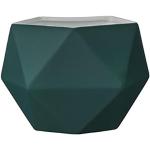 Bloomingville - Teelichthalter, Votive - Porzellan - dunkelgrün - D 9,5 x Höhe 7 cm