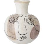 Bloomingville Vase mit Gesicht Steingut 22,5 cm beige