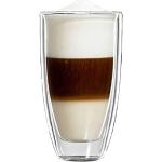 Bloomix Latte Macchiato Gläser 350 ml mit Kaffee-Motiv aus Glas doppelwandig 2-teilig 