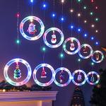 Reduzierte Bunte LED Lichterketten mit Weihnachts-Motiv mit Timer 