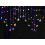 Reduzierte Blaue Sterne Sternlichterketten mit Weihnachts-Motiv 