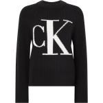 Schwarze Calvin Klein CK Damensweatshirts aus Polyamid Größe XS für den für den Herbst 