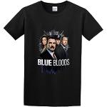 Blue Bloods Mens T-Shirt Black Graphic Unisex Tee Shirt XL