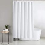 Weiße Textil-Duschvorhänge aus Textil maschinenwaschbar 200x200 