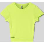 Neongrüne Blue Effect Kinder T-Shirts aus Baumwolle für Mädchen Größe 140 