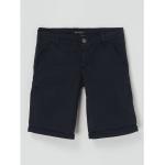 Marineblaue Blue Effect Chino Shorts für Kinder aus Baumwolle für Jungen Größe 158 