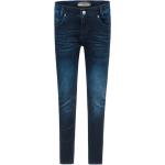Reduzierte Dunkelblaue Blue Effect Skinny Jeans für Kinder mit Reißverschluss für Jungen Größe 140 