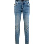 Reduzierte Blaue Blue Effect 5-Pocket Jeans für Kinder mit Reißverschluss aus Baumwolle für Jungen Größe 158 