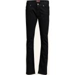 Schwarze Blue Effect Slim Fit Jeans mit Knopf aus Baumwolle für Herren 