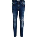 Reduzierte Blaue Blue Effect Skinny Jeans für Kinder mit Reißverschluss aus Baumwolle für Jungen Größe 140 