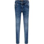 Reduzierte Blaue Blue Effect Skinny Jeans für Kinder mit Reißverschluss aus Baumwolle für Jungen Größe 146 