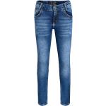 Reduzierte Blaue Blue Effect Skinny Jeans für Kinder mit Reißverschluss aus Baumwolle für Jungen Größe 158 