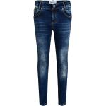 Reduzierte Blaue Blue Effect Skinny Jeans für Kinder mit Reißverschluss aus Baumwolle für Jungen Größe 164 