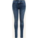 Blaue Blue Effect Skinny Jeans für Kinder mit Reißverschluss aus Denim Größe 158 