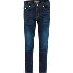 Reduzierte Dunkelblaue Blue Effect Skinny Jeans für Kinder aus Denim für Jungen Größe 140 