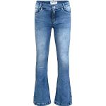 Blaue Blue Effect Slim Jeans für Kinder mit Knopf aus Denim für Mädchen Größe 158 