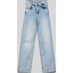 Hellblaue Blue Effect Slim Jeans für Kinder aus Baumwollmischung für Jungen Größe 158 