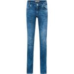 Blaue Blue Effect Slim Jeans für Kinder mit Nieten mit Knopf aus Denim 