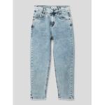 Blaue Blue Effect Straight Leg Jeans für Kinder mit Reißverschluss aus Baumwollmischung Größe 158 