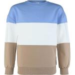 Reduzierte Hellblaue Blue Effect Bio Rundhals-Ausschnitt Kindersweatshirts aus Baumwolle für Mädchen Größe 152 