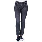 Schwarze Blue Fire Nancy Slim Fit Jeans aus Denim für Damen Größe XXL 